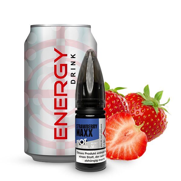 Riot Salt BAR EDTN - Strawberry Maxx Energy Nikotinsalz 10ml
