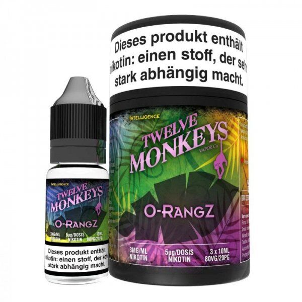 Liquid Twelve Monkeys - O-Rangz 3 x 10 ml