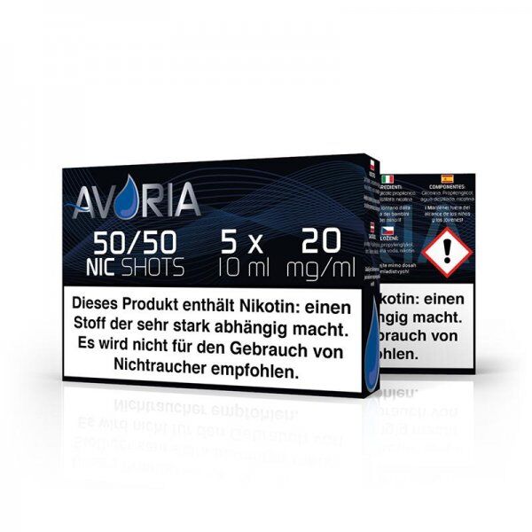 Avoria - Nikotin Shots 10ml 20mg (5er Pack)
