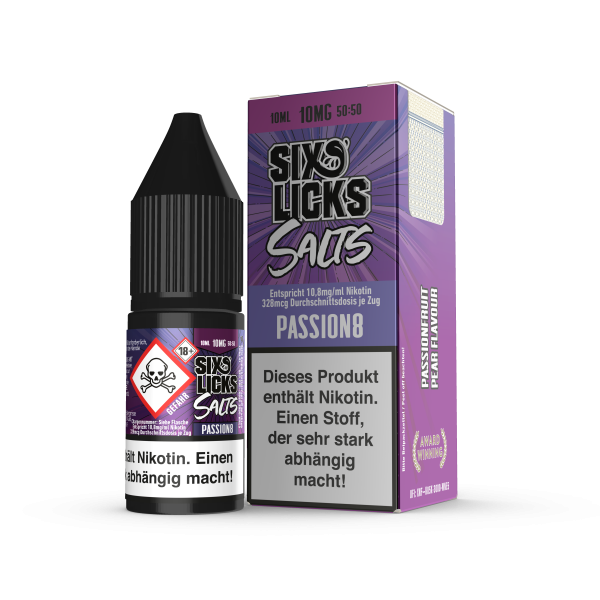 Six Licks - Passion8 Nikotinsalz 10ml