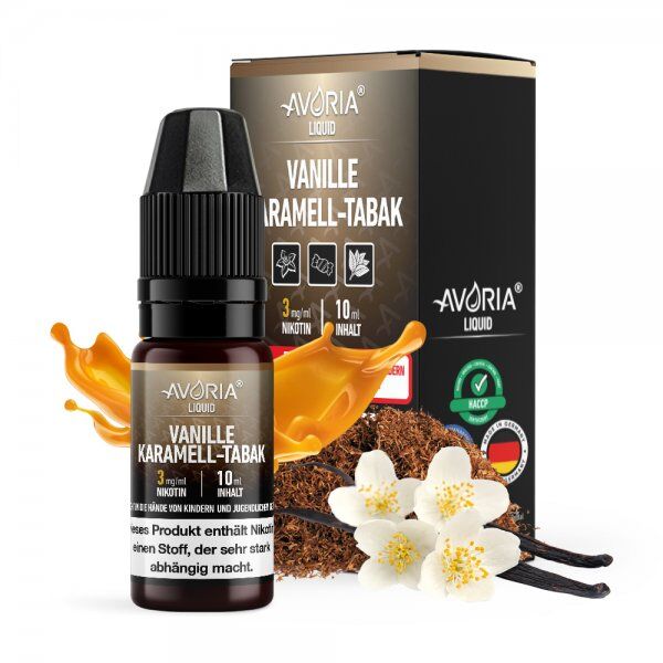 Avoria - Vanille - Karamell - Tabak Liquid 10ml